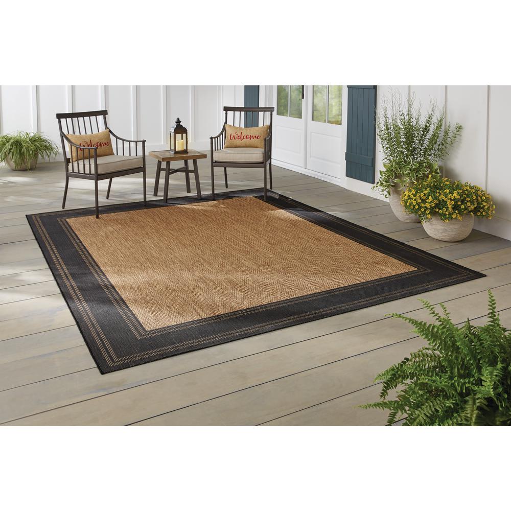 Hampton Bay Brown With Black Border 9 Ft X 12 Indoor Outdoor Area Rug 3004117 The Home Depot - Black And Brown Outdoor Rugs Hampton Bay Brown With Black Border 9 Ft X 12 Indoor Outdoor Area Rug 3004117 The Home Depot - Black And Brown Outdoor Rugs