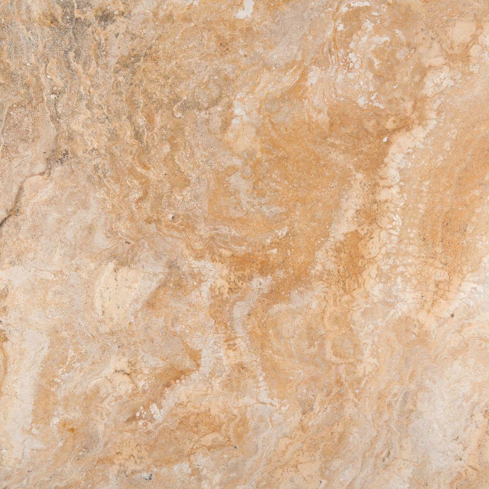Emser Trav Chiseled Scabos 16 in. x 16 in. Travertine Floor and Wall