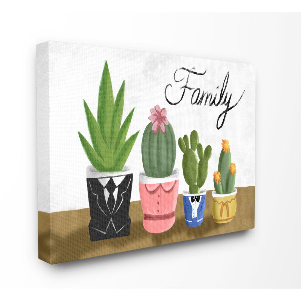 Stupell Industries 30 In X 40 In Colorful Succulent Family Home Painting By Marcus Prime Canvas Wall Art Fwp 253 Cn 30x40 The Home Depot