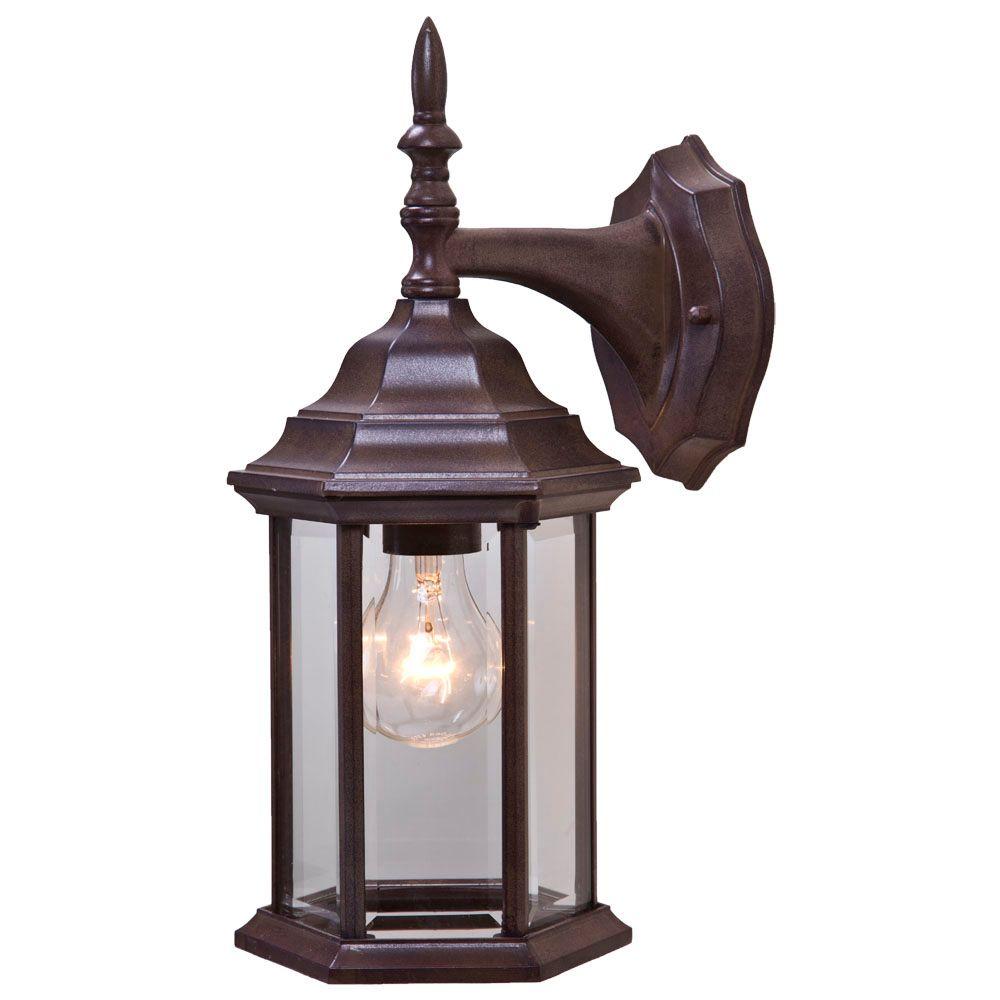 Acclaim Lighting Craftsman 2 Collection 1Light Burled Walnut Outdoor WallMount Fixture5182BW