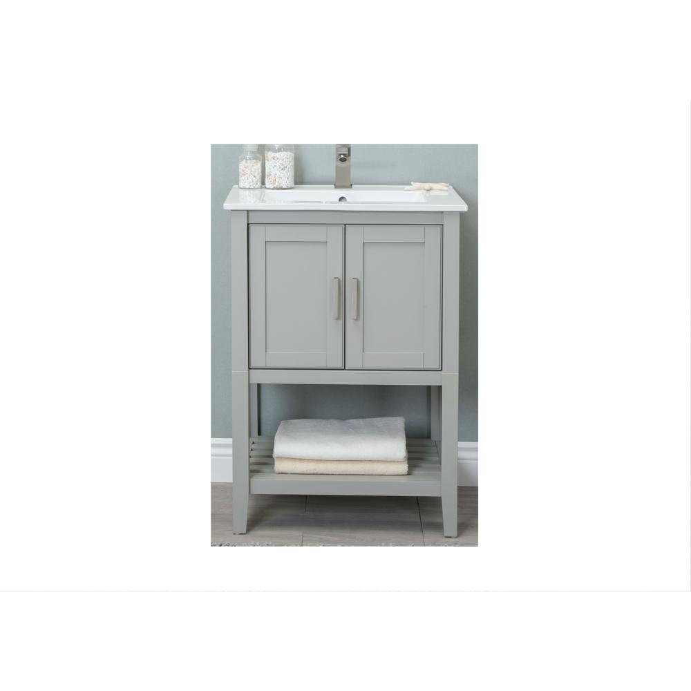 Kd 24 In W X 18 D 34 H Bath Vanity White Gray With W X 18 In D 34 H Bath