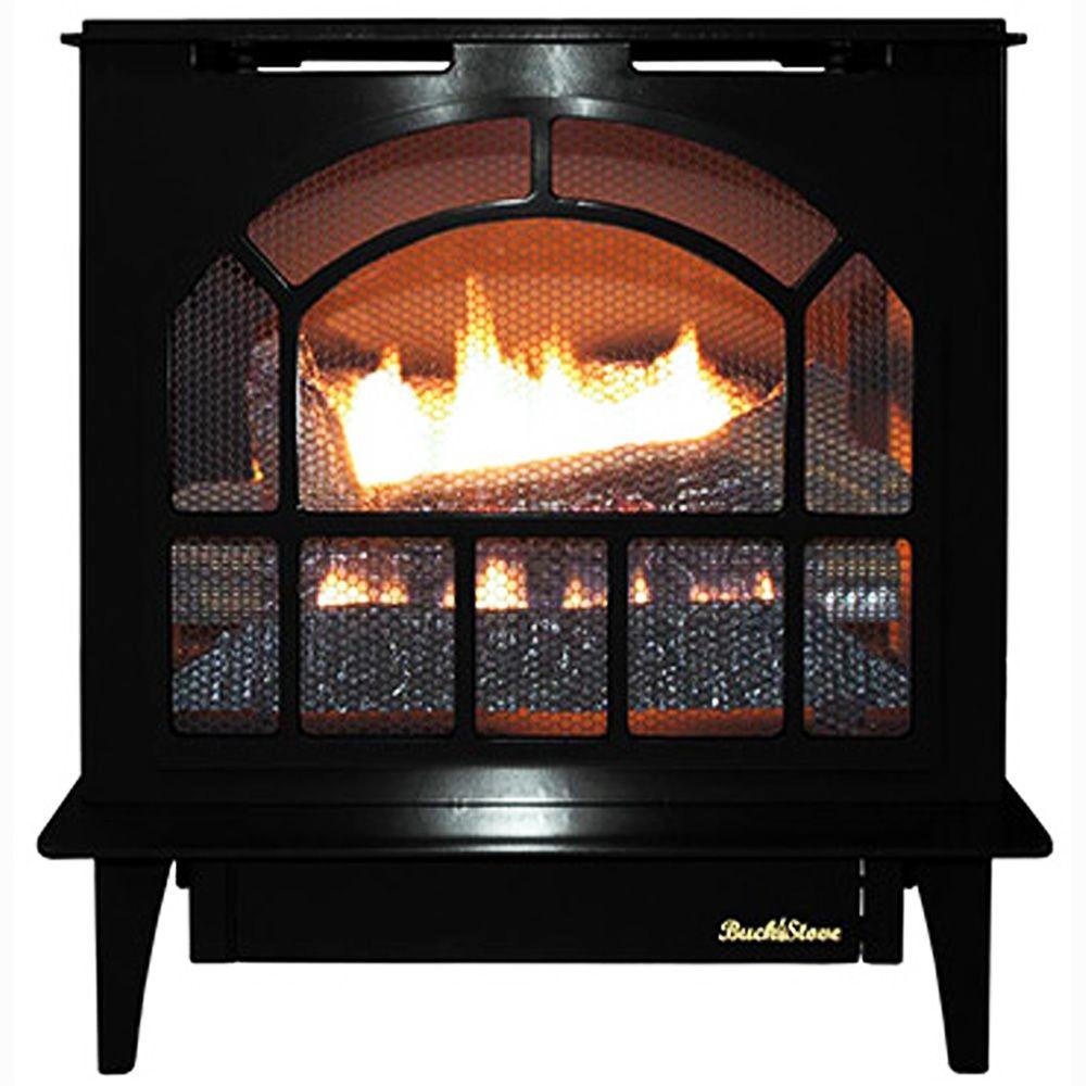 Buck Stove Hepplewhite Steel Black 32 000 Btu Vent Free Natural