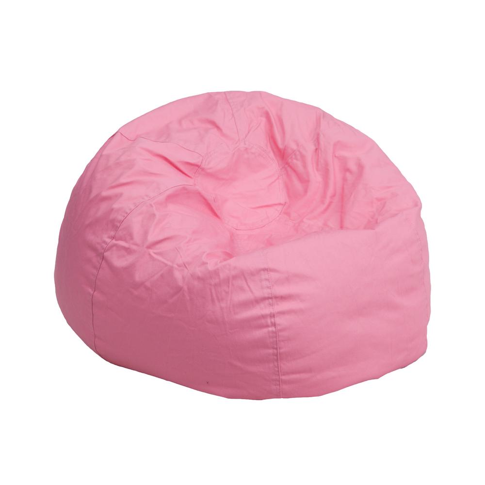 Pink Bean Bag Chairs The Home Depot Small Solid Light Pink Kids Bean Bag Chair