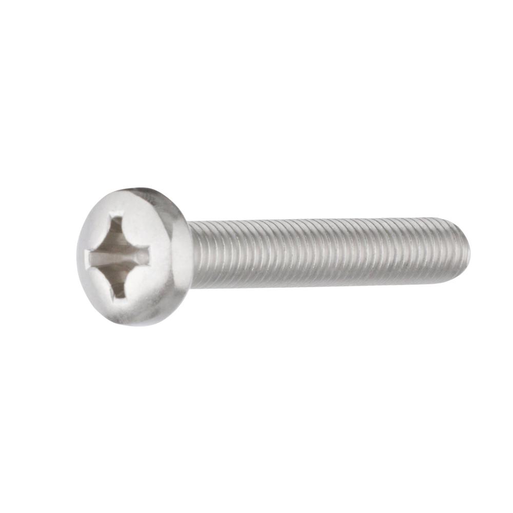 Machine Screws M8-1.25 X 50mm Pan Phillips Steel Zinc Class 4 8 Steel Zinc Plated