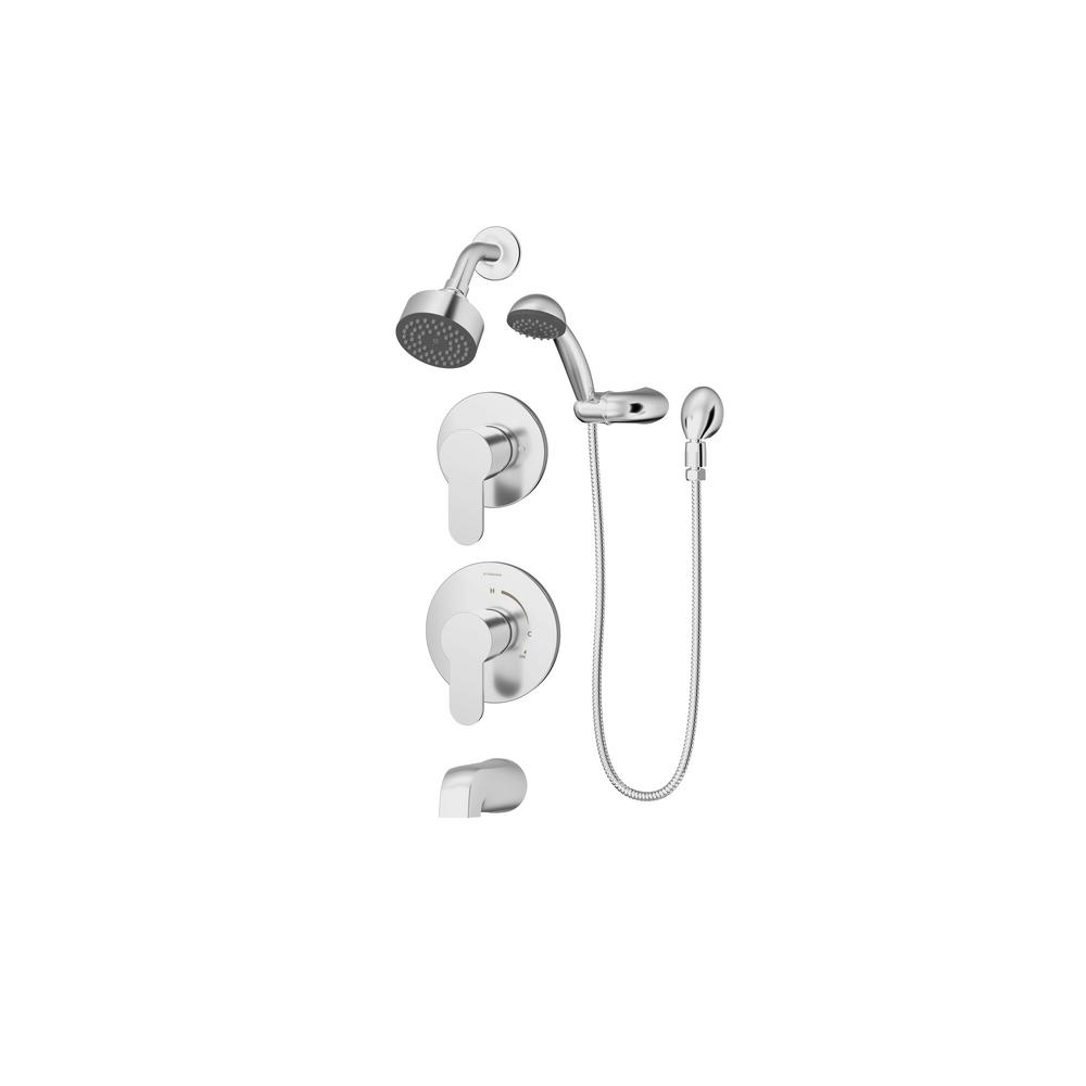 Symmons Identity 2 Handle Tub And Shower Faucet Trim Kit With Hand
