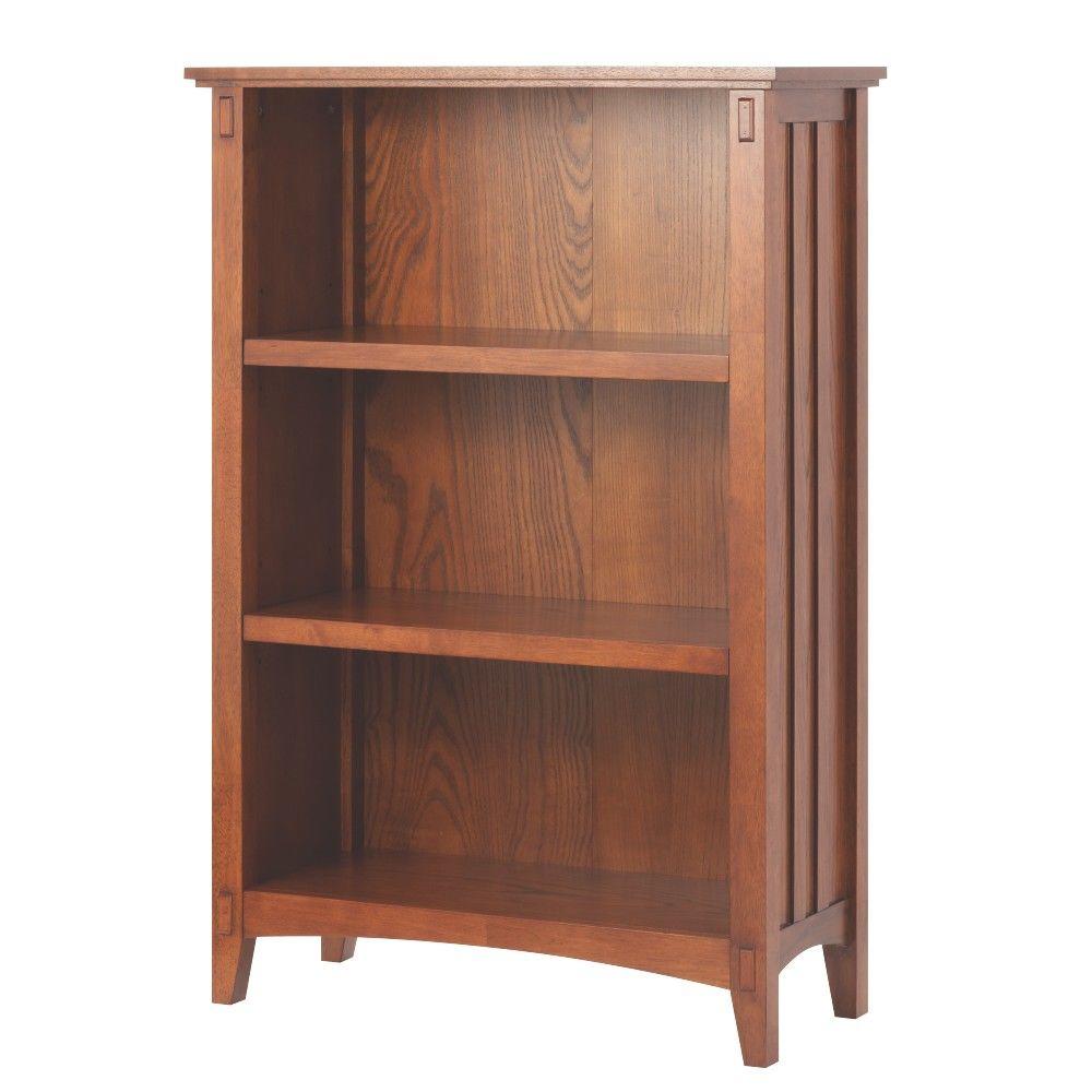 Home Decorators Collection Artisan Medium Oak Open Bookcase-9223700550 ...