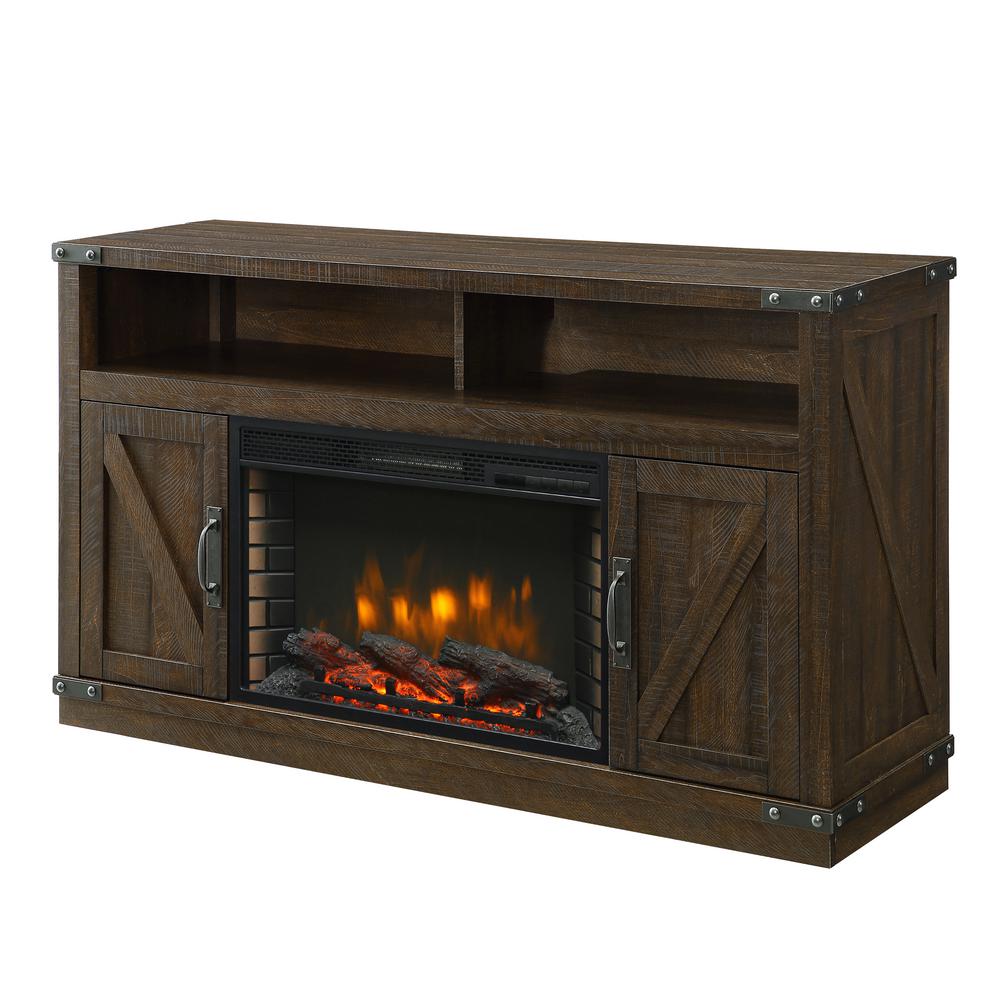 Muskoka Aberfoyle 53 In Freestanding Electric Fireplace Tv Stand Rustic Brown 370 05 200 The Home Depot - Tv Fireplace Console Muskoka Aberfoyle 53 In Freestanding Electric Fireplace Tv Stand Rustic Brown 370 05 200 The Home Depot - Tv Fireplace Console