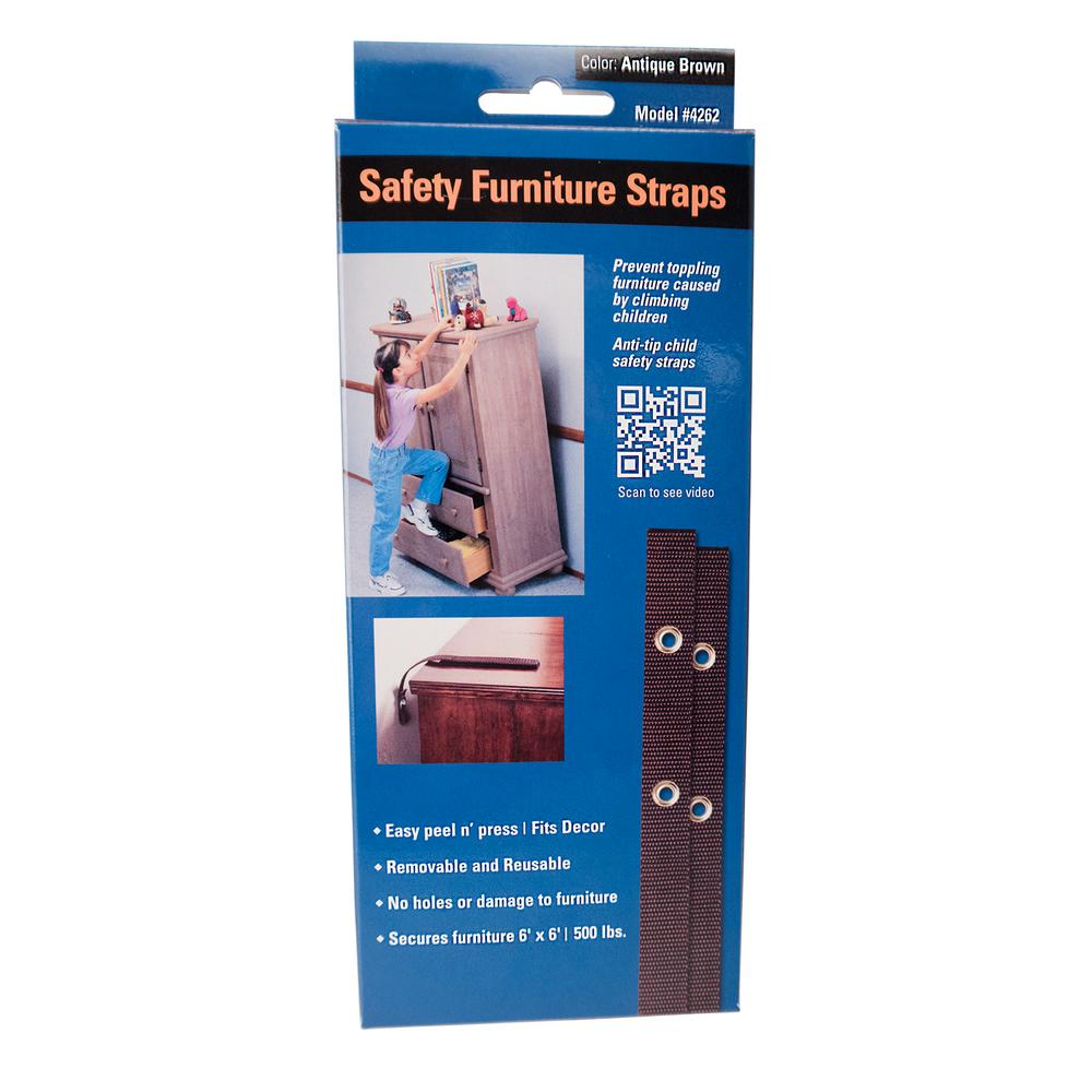 Ready America Antique Brown Furniture Safety Strap4262 The Home Depot