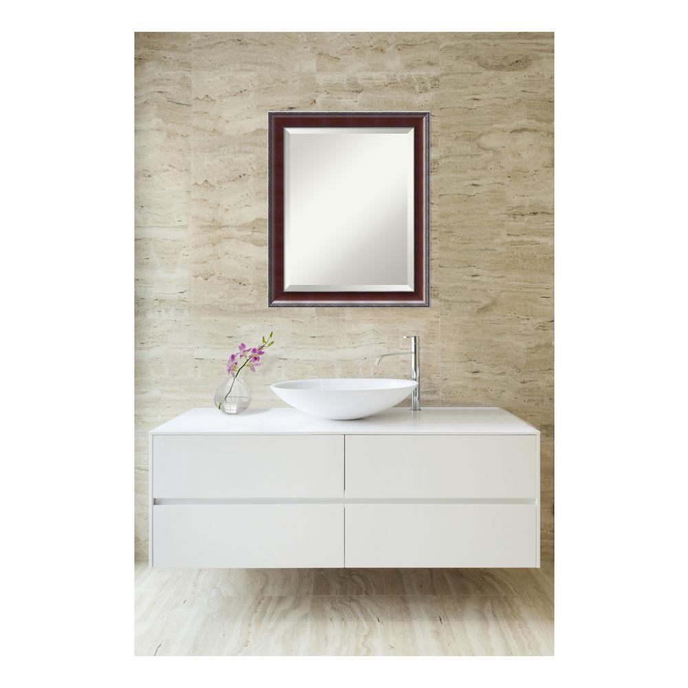 Walnut Bathroom Mirrors Bath The Home Depot Country