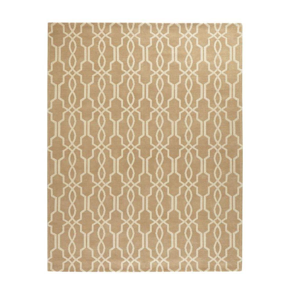 Home Decorators Collection Kingston Taupe/Ivory 4 ft. x 6 ft. Indoor