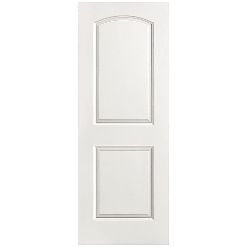 Masonite 24 in. x 80 in. Roman Smooth 2-Panel Round Top ...