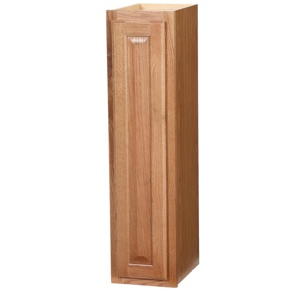 Hampton Bay Hampton Assembled 9x36x12 in. Wall Kitchen Cabinet in Medium Oak-KW936-MO - The Home ...