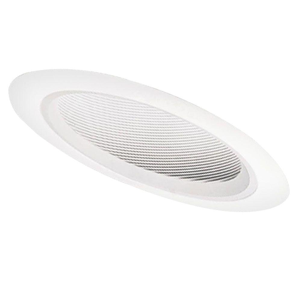 Halo 6 In White Recessed Lighting Sloped Ceiling Trim With