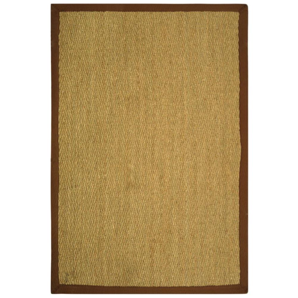 Safavieh Natural Fiber Beige/Brown 5 ft. x 8 ft. Area RugNF115B5