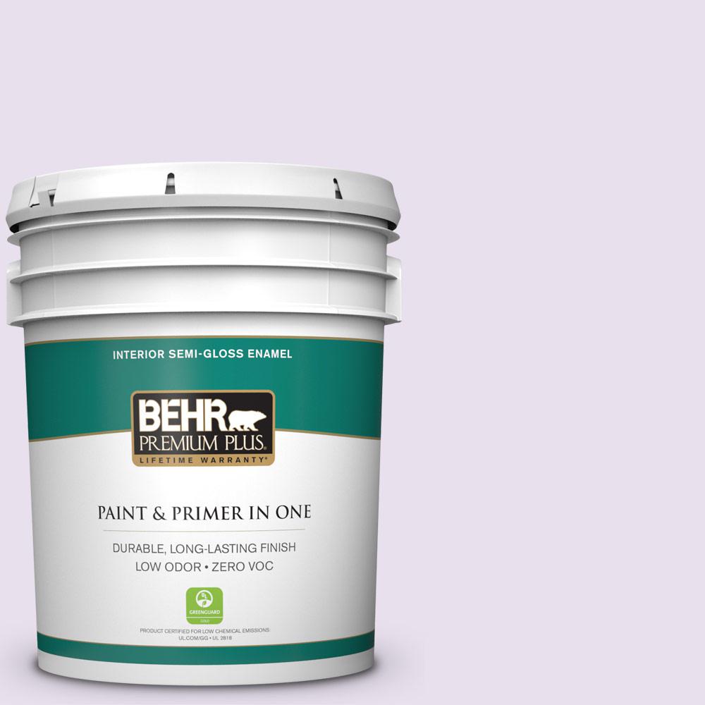 BEHR Premium Plus 5gal. 660C1 Bubble Bath Zero VOC SemiGloss Enamel Interior Paint305005