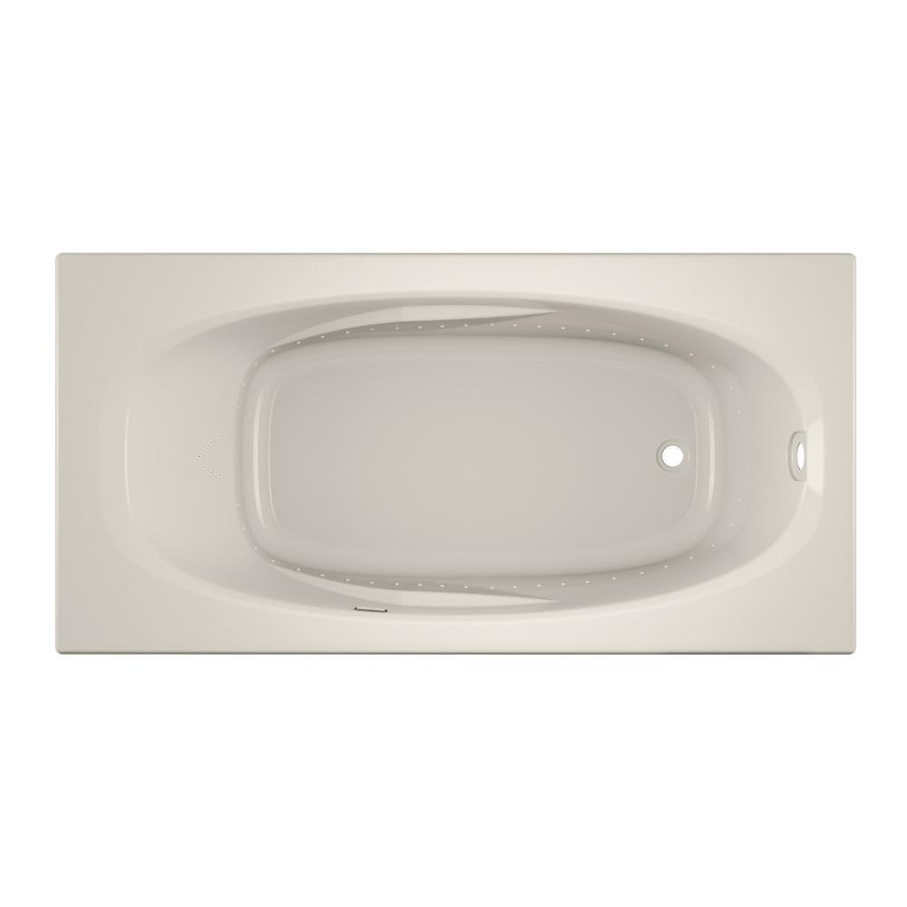 Jacuzzi Amiga 72 In X 36 In Acrylic Rectangular Drop In Whirlpool Bathtub In Oyster Ami7236buxxxxy The Home Depot