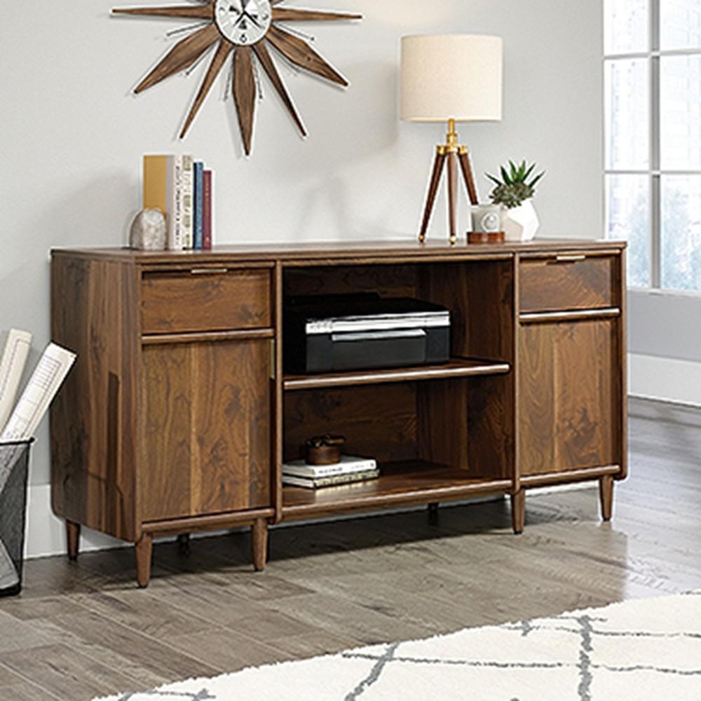 Sauder Clifford Place Grand Walnut Credenza With Slide Out Printer Sauder Clifford Place Grand Walnut Credenza With Slide Out Printer Shelf