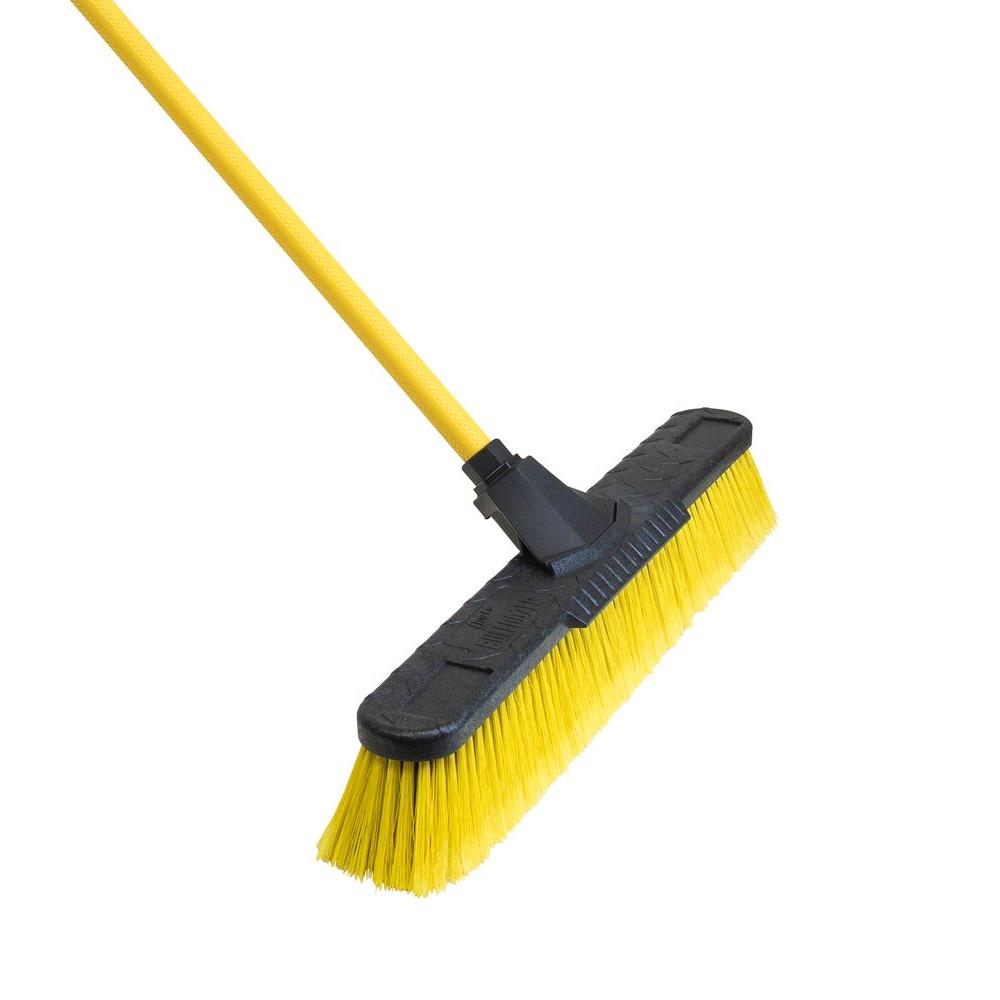 Quickie Job Site 24 In. Multi-Surface Indoor/Outdoor Push Broom ...