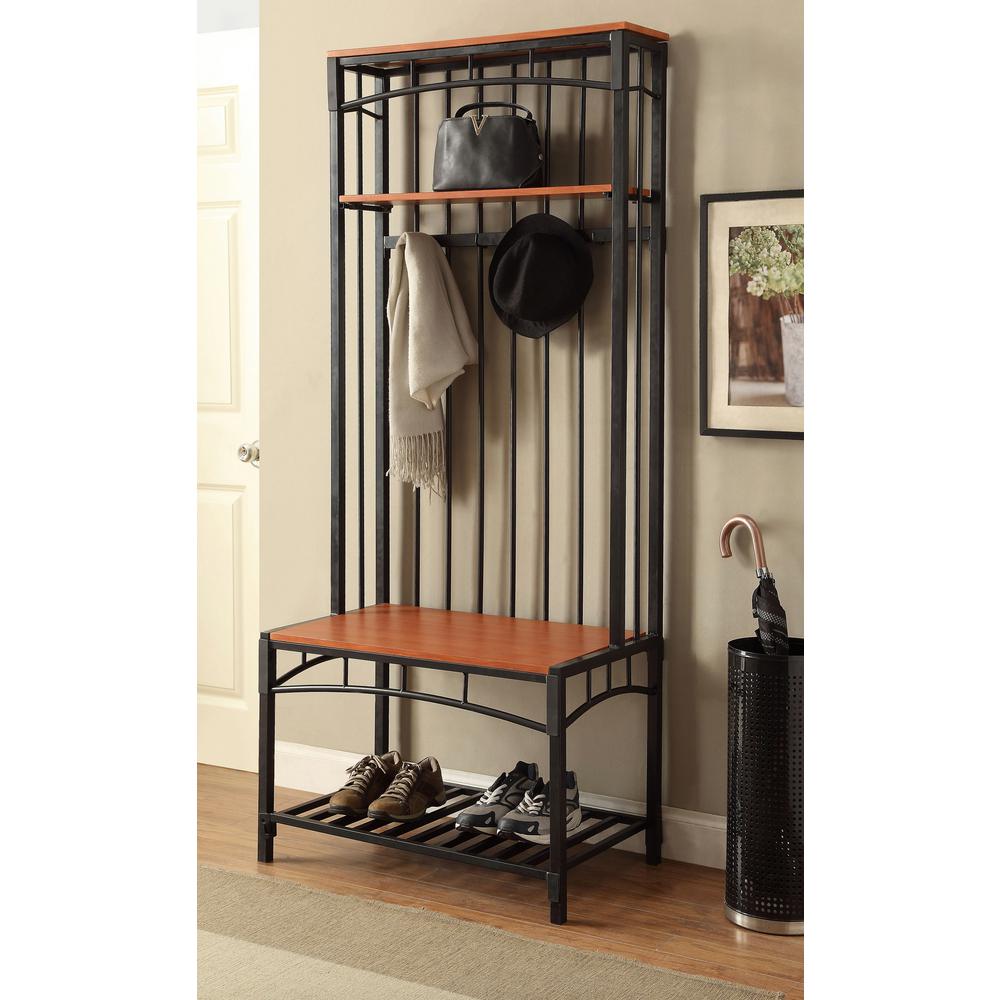 4D Concepts Boltzero Black and Cherry Hall Tree159313 The Home Depot