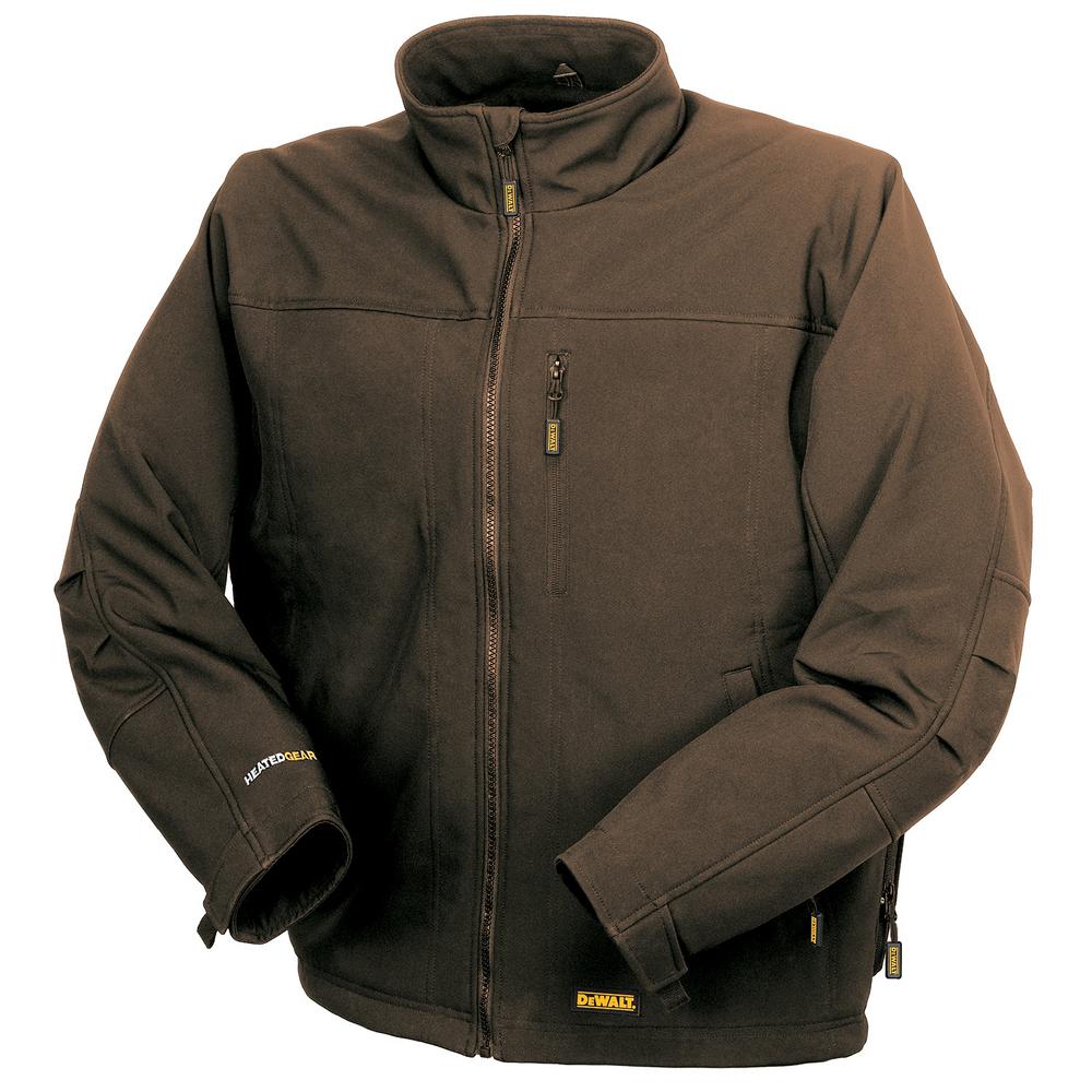 DEWALT Unisex Medium Tobacco Heated Soft Shell Jacket with 20Volt/2.0