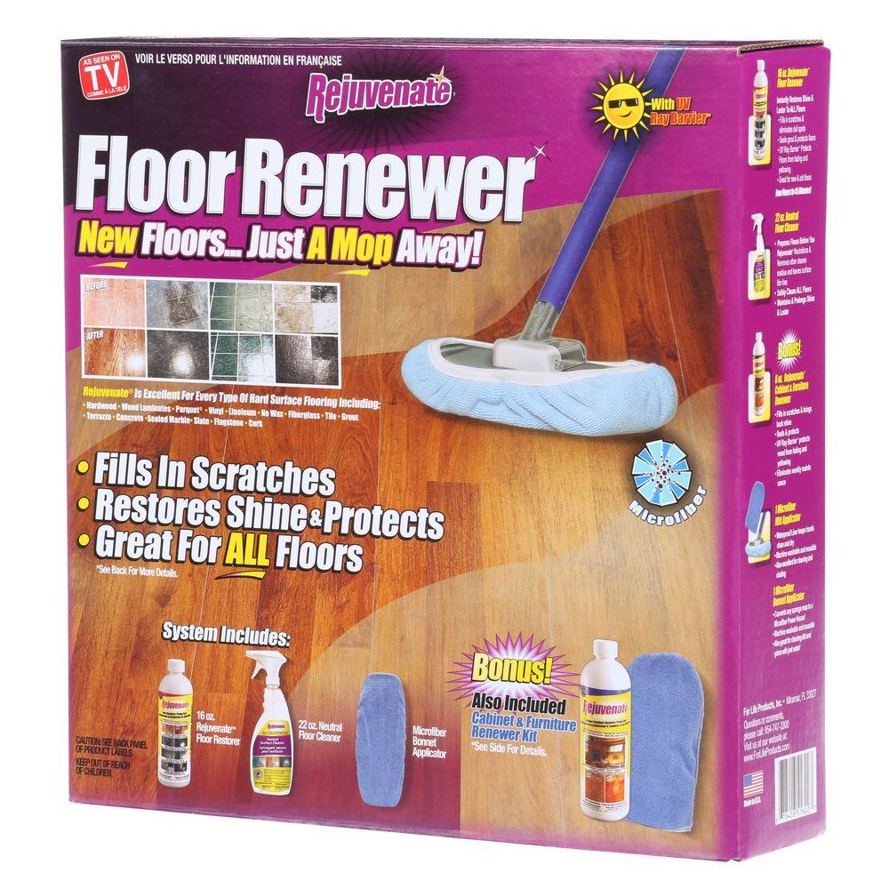 Rejuvenate 16 Oz Floor Renewer System Rj16flopkit The Home Depot