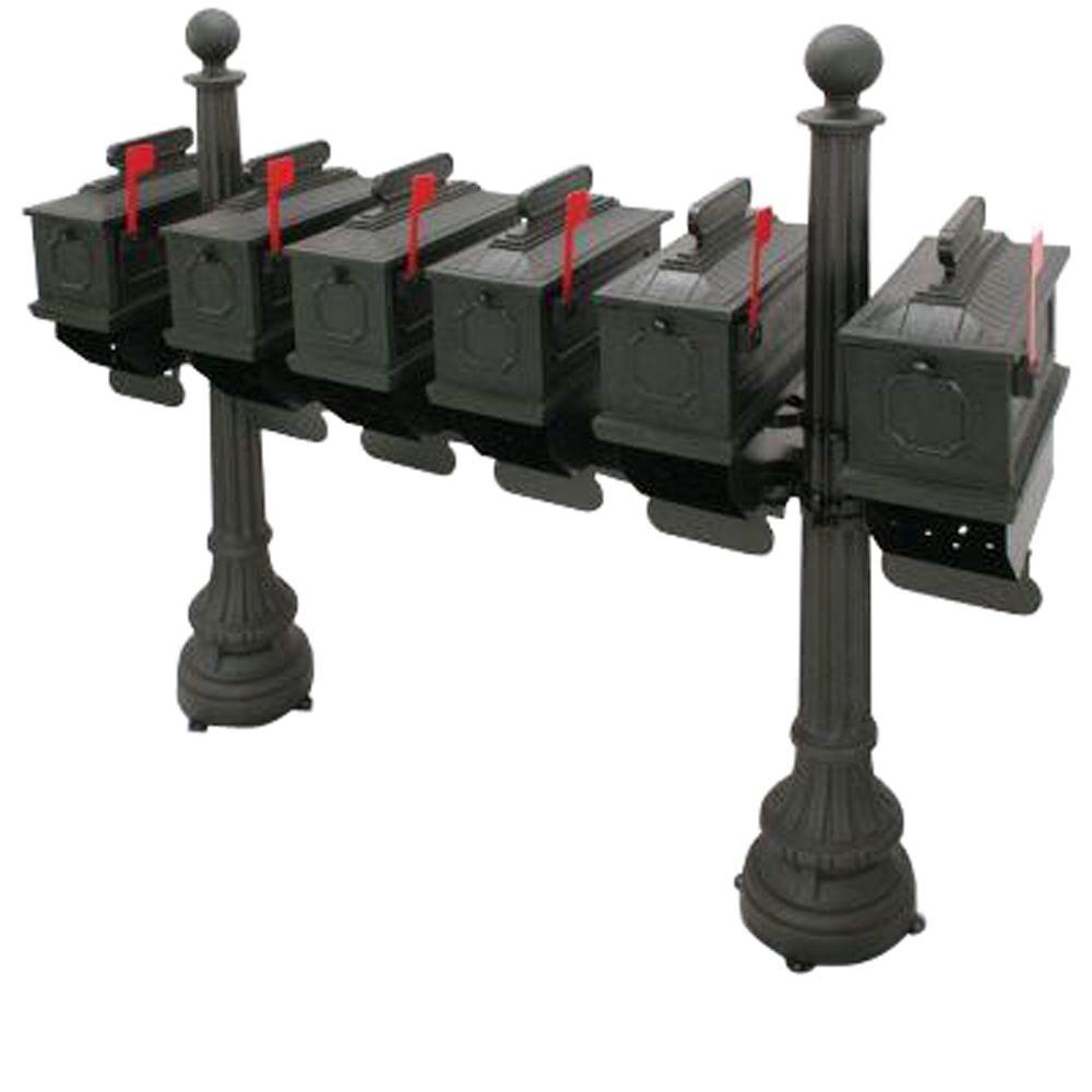 Postal Products Unlimited 1812 Architectural Plastic Mailbox in Black