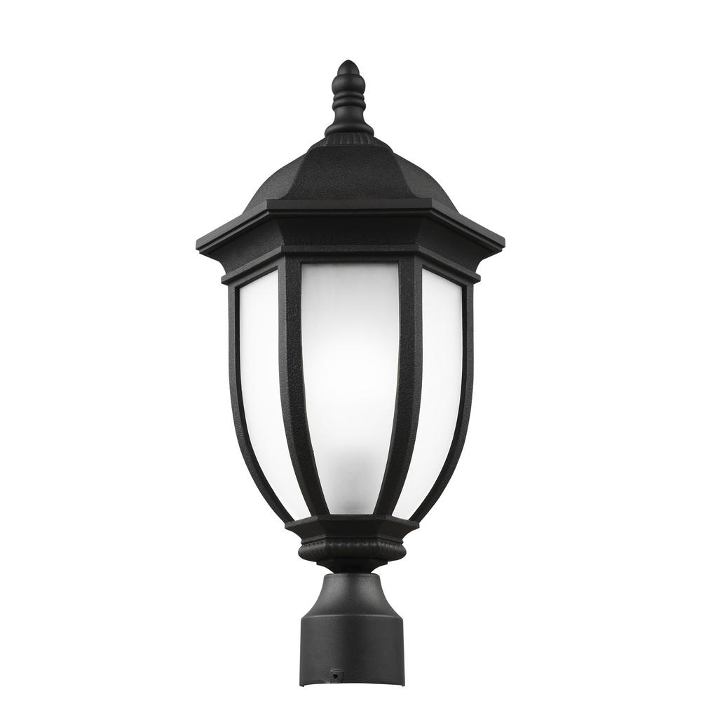 Post And Lamp Sets Led Waterproof Outdoor Lighting Galvyn 1 Light Outdoor Black Post With Led Bulb