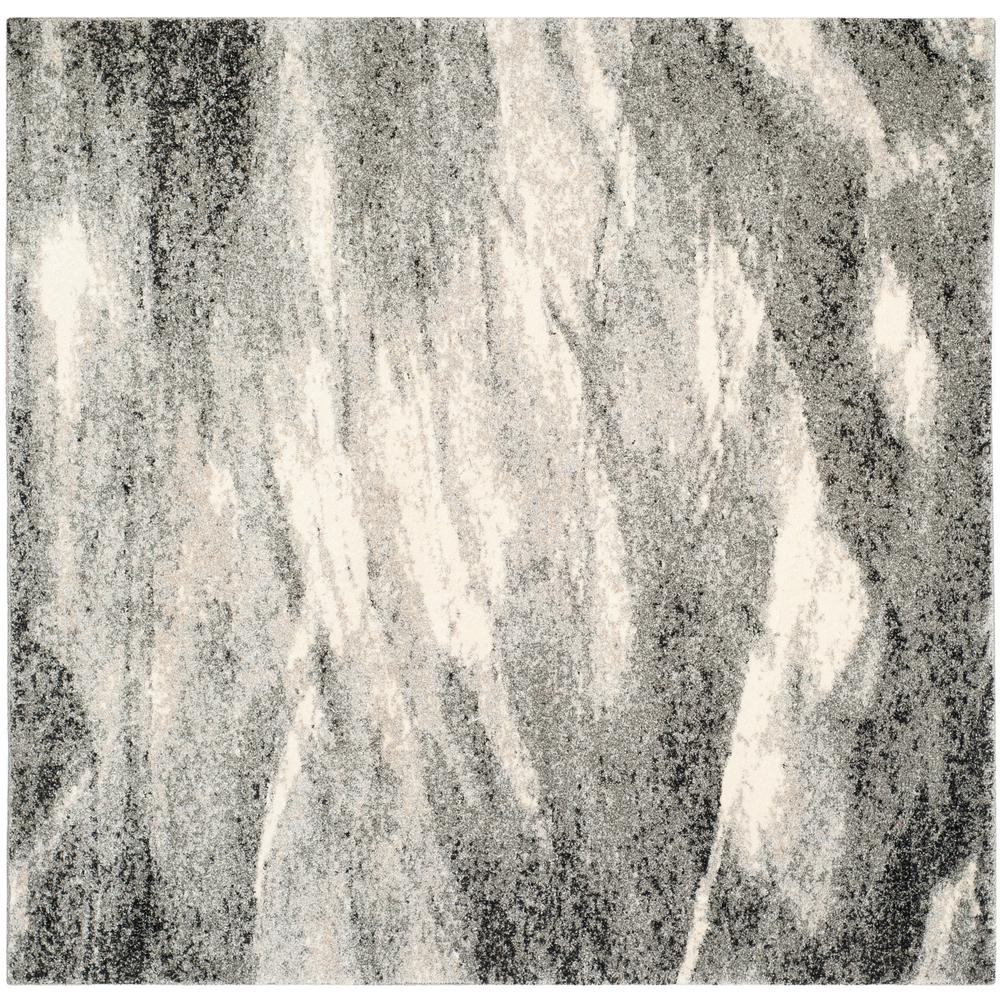 Safavieh Retro Grey Ivory 8 Ft X Square Area Rug Ret2891 Safavieh Retro Grey Ivory 8 Ft X