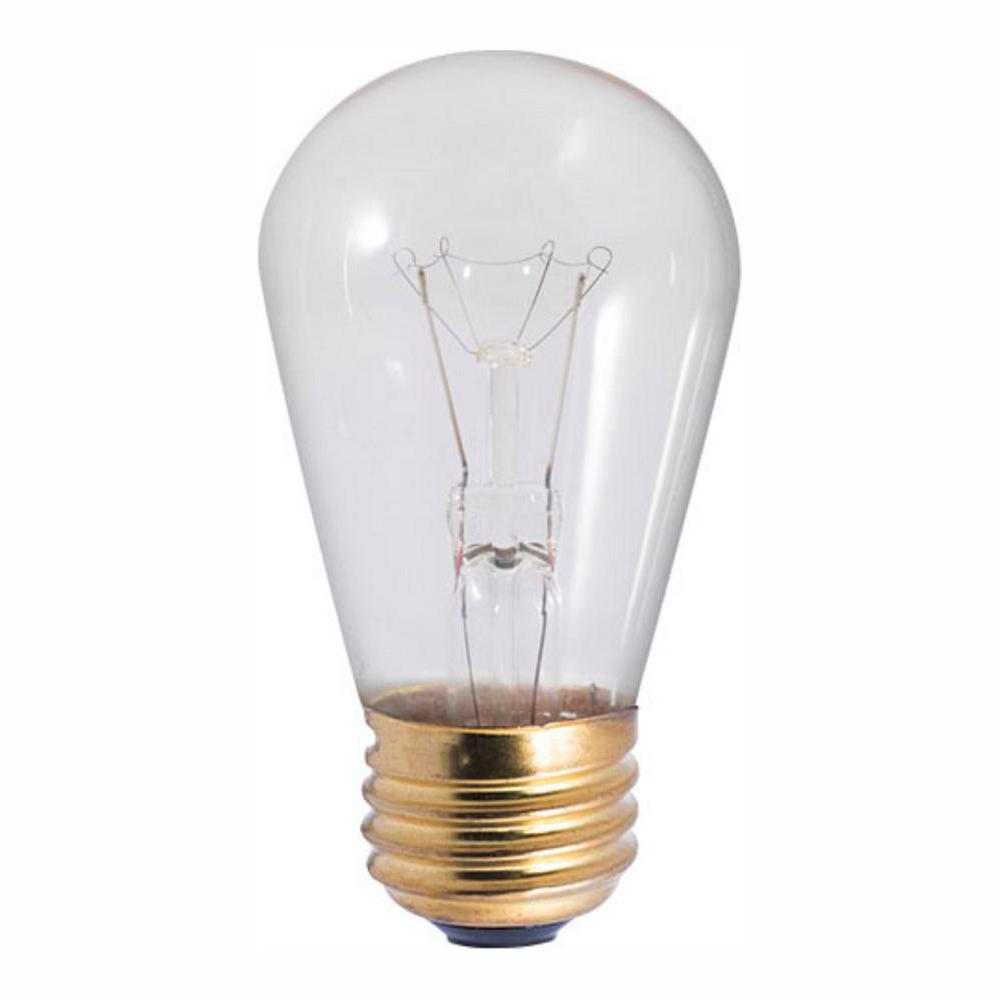 Bulbrite 11 Watt S14 Clear Dimmable Warm White Light Incandescent Bulb 25 Pack