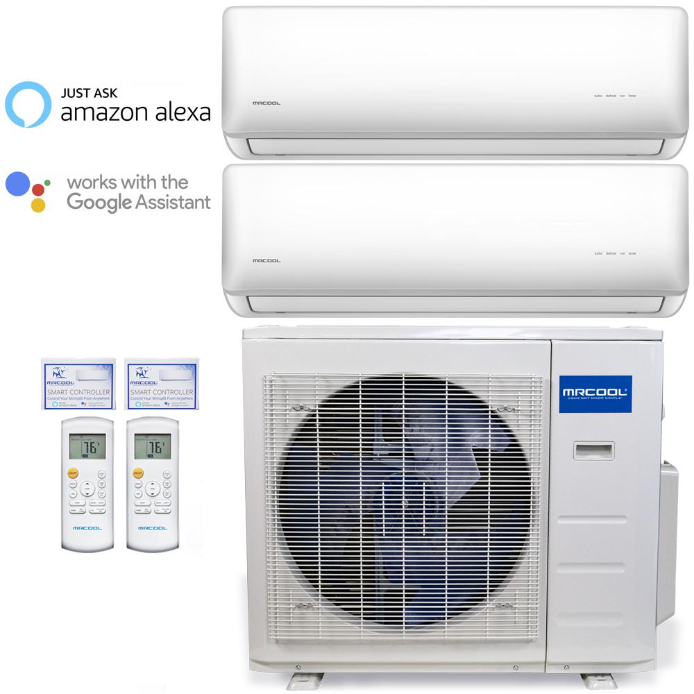 2 zone ductless mini split