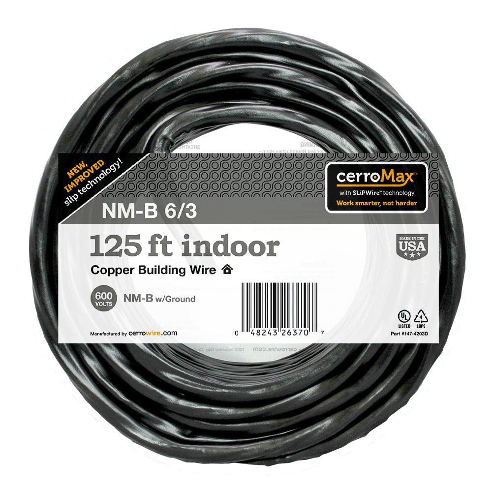 Cerrowire 75 ft. 6/3 NM-B Wire-147-4203B9 - The Home Depot