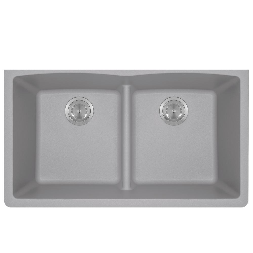 MR Direct Undermount Kitchen Sink Composite Granite 33 in ...