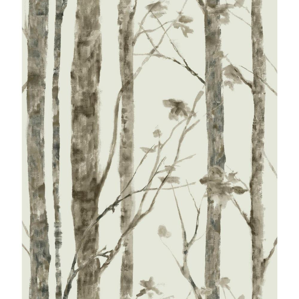 RoomMates 28.18 sq ft TREES PEEL & STICK WALLPAPERRMK11727WP The Home Depot