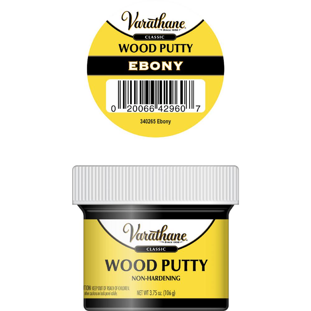 Varathane 3.75 oz. Ebony Wood Putty340265 The Home Depot