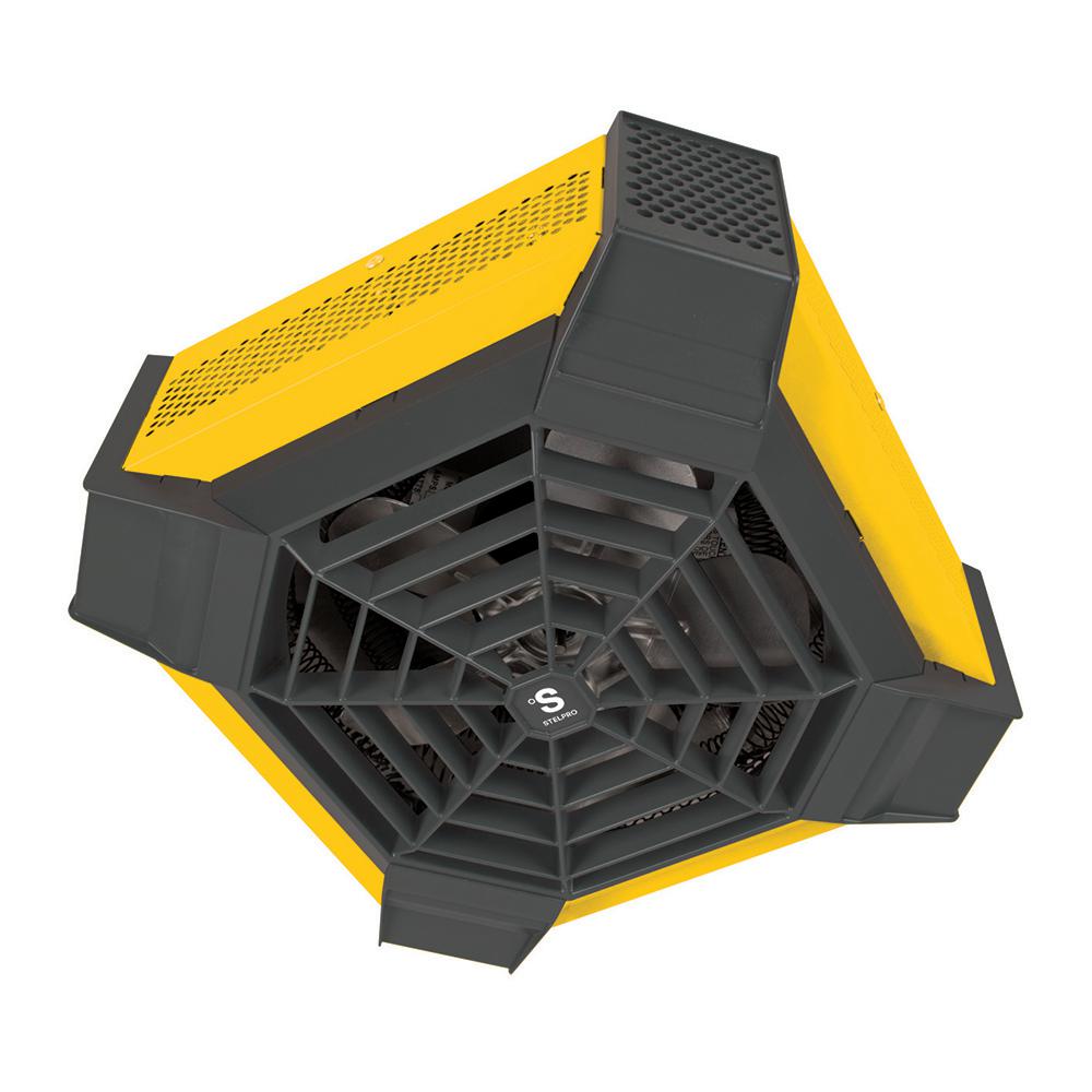Fan Heaters Ceiling The Home Depot Spider Residential 4000 Watt 240 Volt Ceiling Fan Portable Heater In Yellow