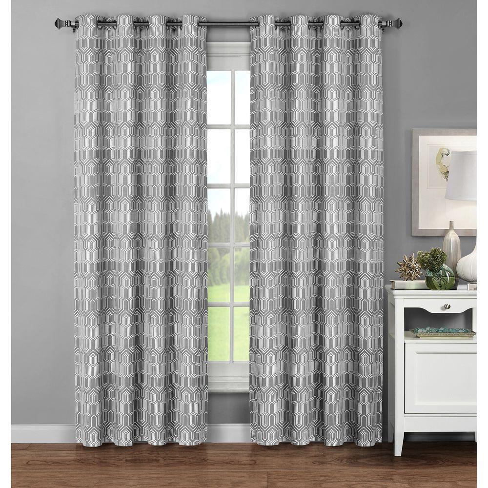 Window Elements Semi Opaque Juneau Printed Cotton Extra Wide 96 In