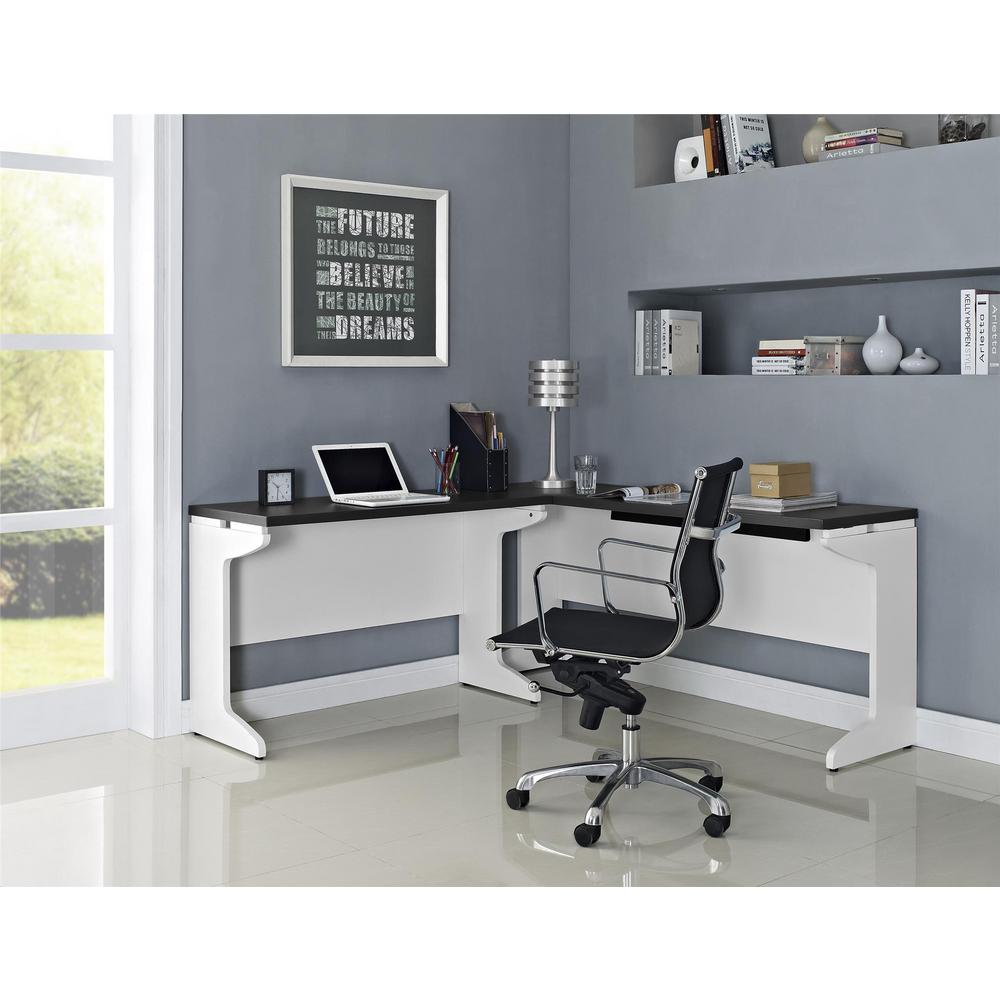 Altra Furniture Pursuit White Desk 9846296 The Home Depot