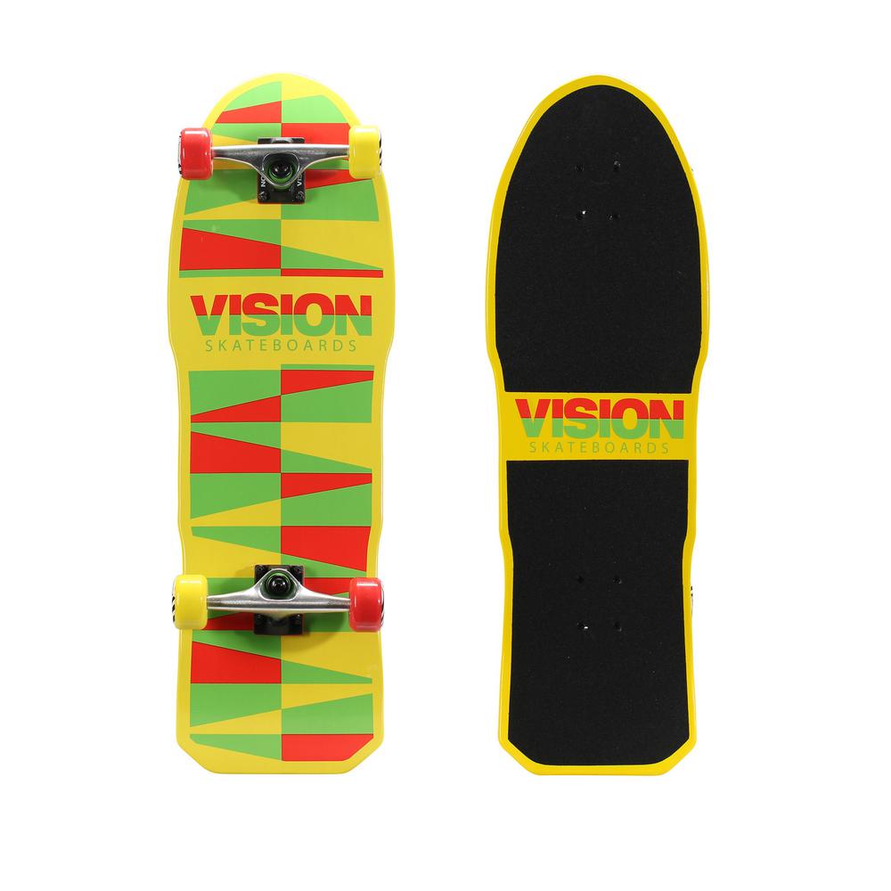 Vision Original Gold 31 in. Skateboard in Shredder Rasta Graphic163937