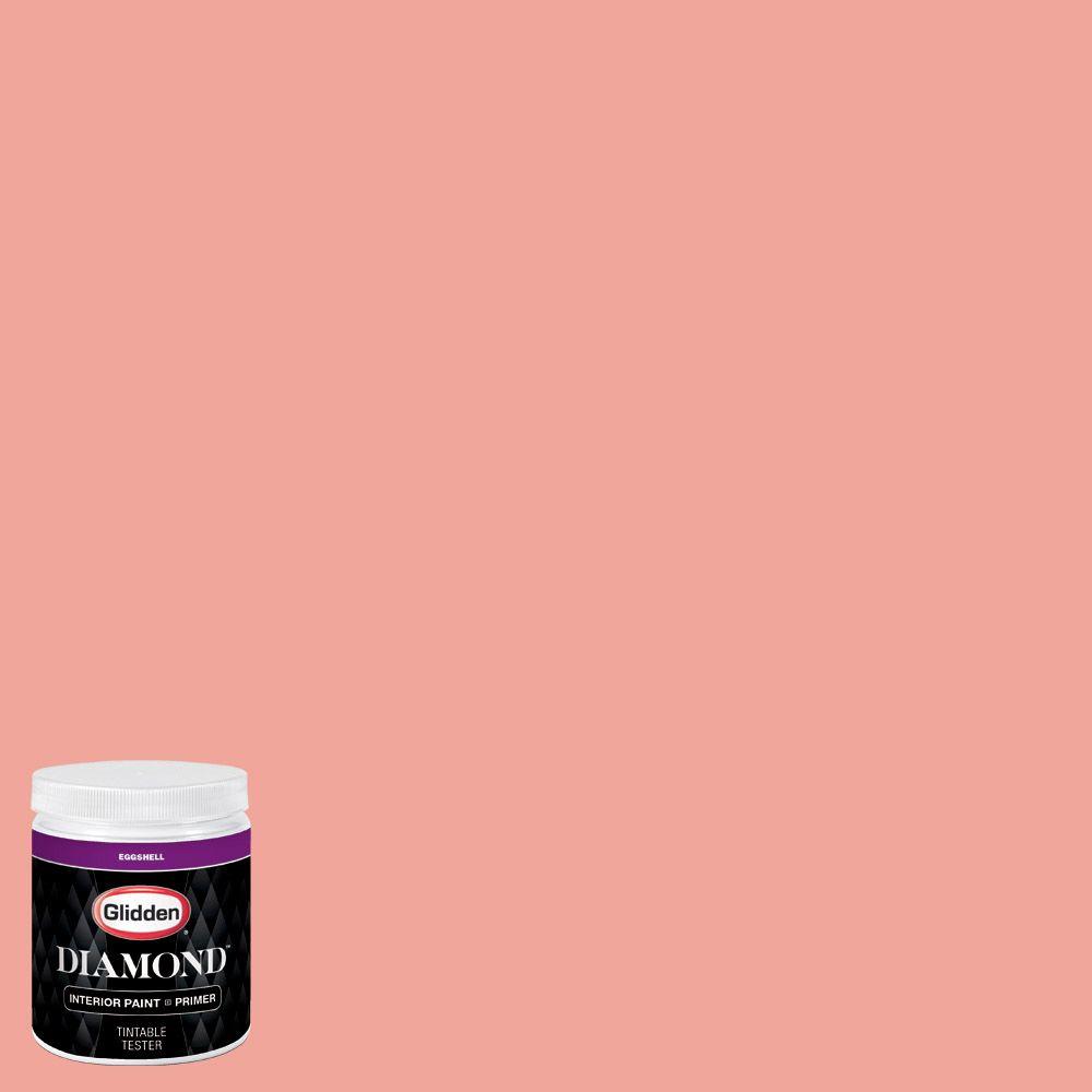Glidden Diamond 8 oz. HDGR58 Bay Coral Eggshell Interior Paint with
