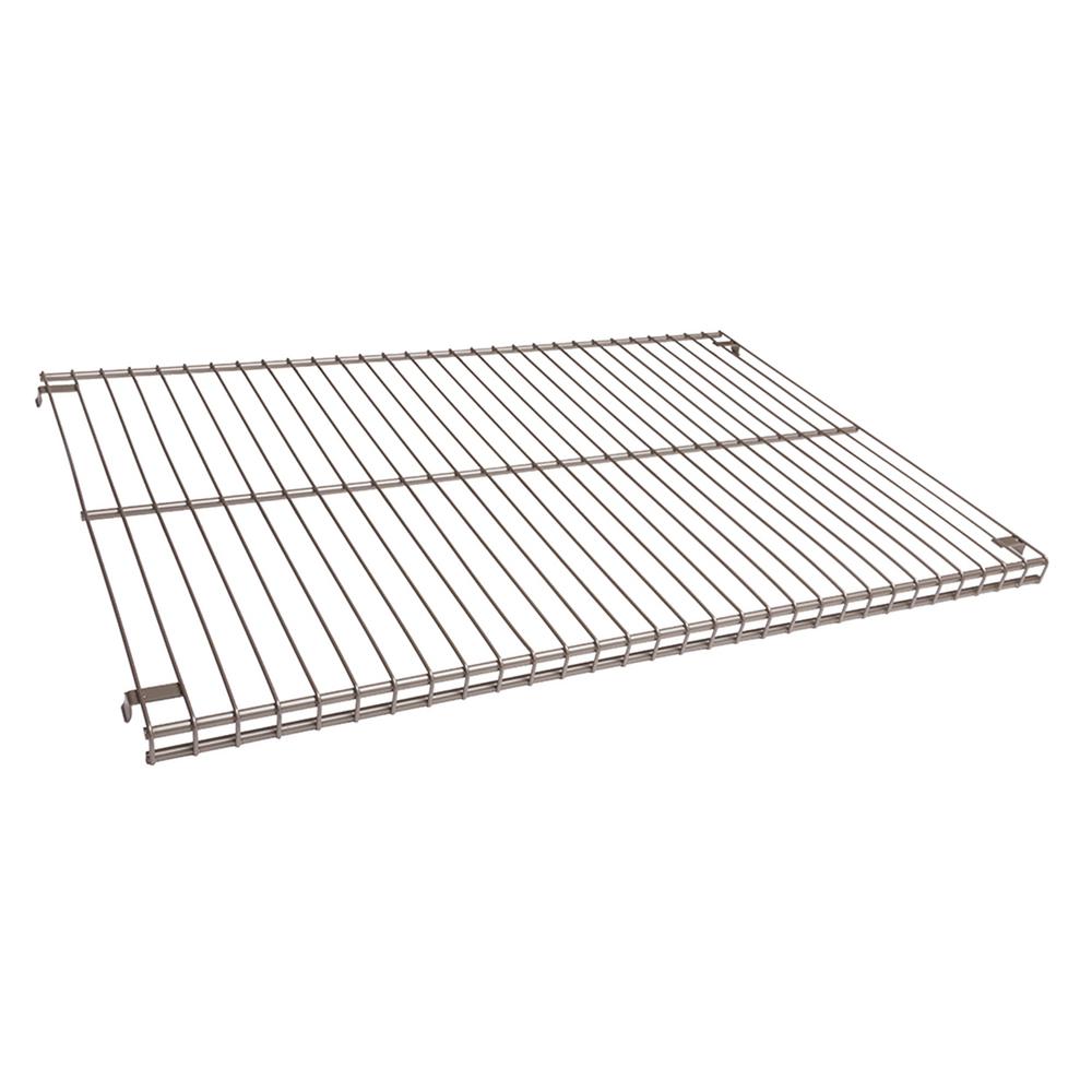 Closetmaid 24 In Hanging Wire Shelf 1048 The Home Depot Closet Culture 16 In X 23 Wire Shelf Champagne