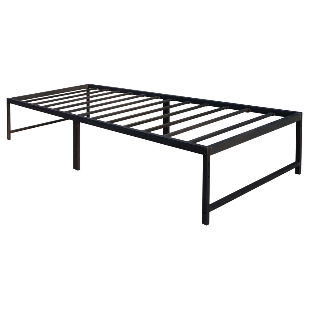 metal and wood platform bed frame full