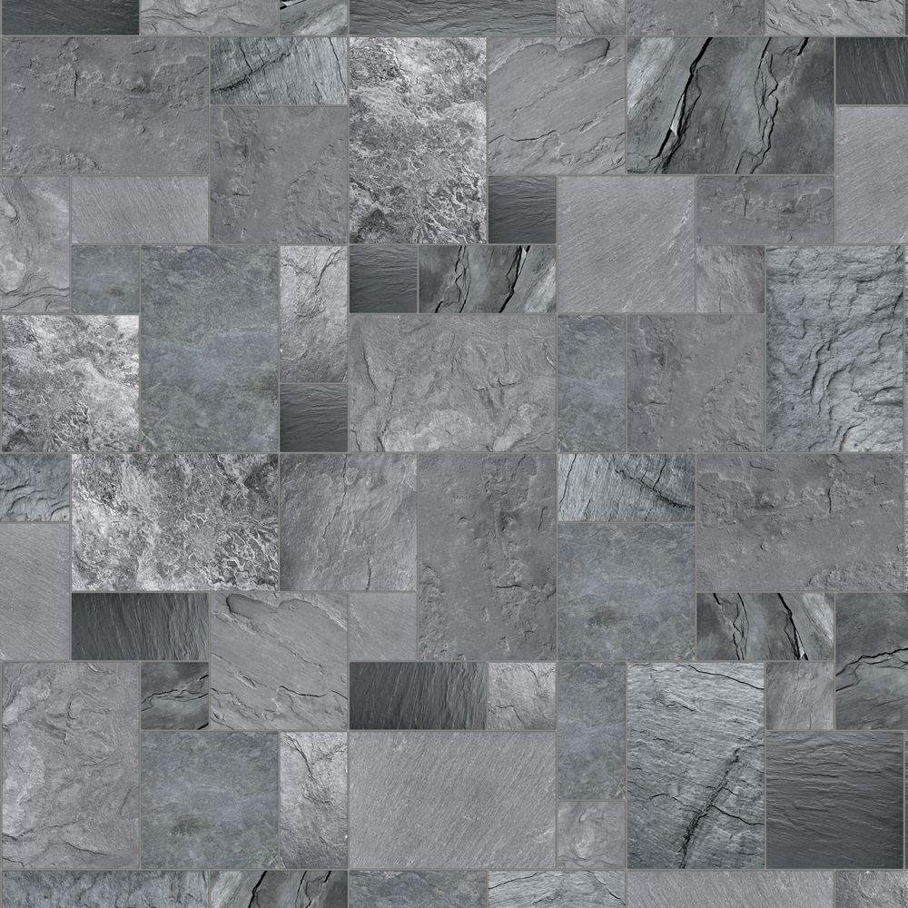 HDX 10 ft. Wide x Your Choice Length Cambrian Slate Vinyl Universal
