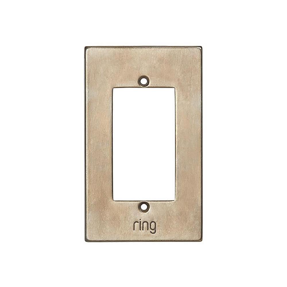 Ring Wired Video Door Bell Elite White Bronze Dark Faceplate2AXF11