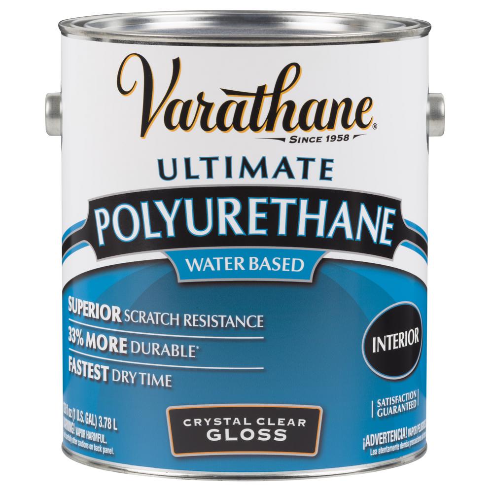 Varathane 1 gal. Clear Gloss WaterBased Interior Polyurethane (Case of
