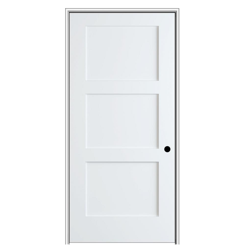 MMI Door Shaker Flat Panel 30 in. x 80 in. Left Hand Solid