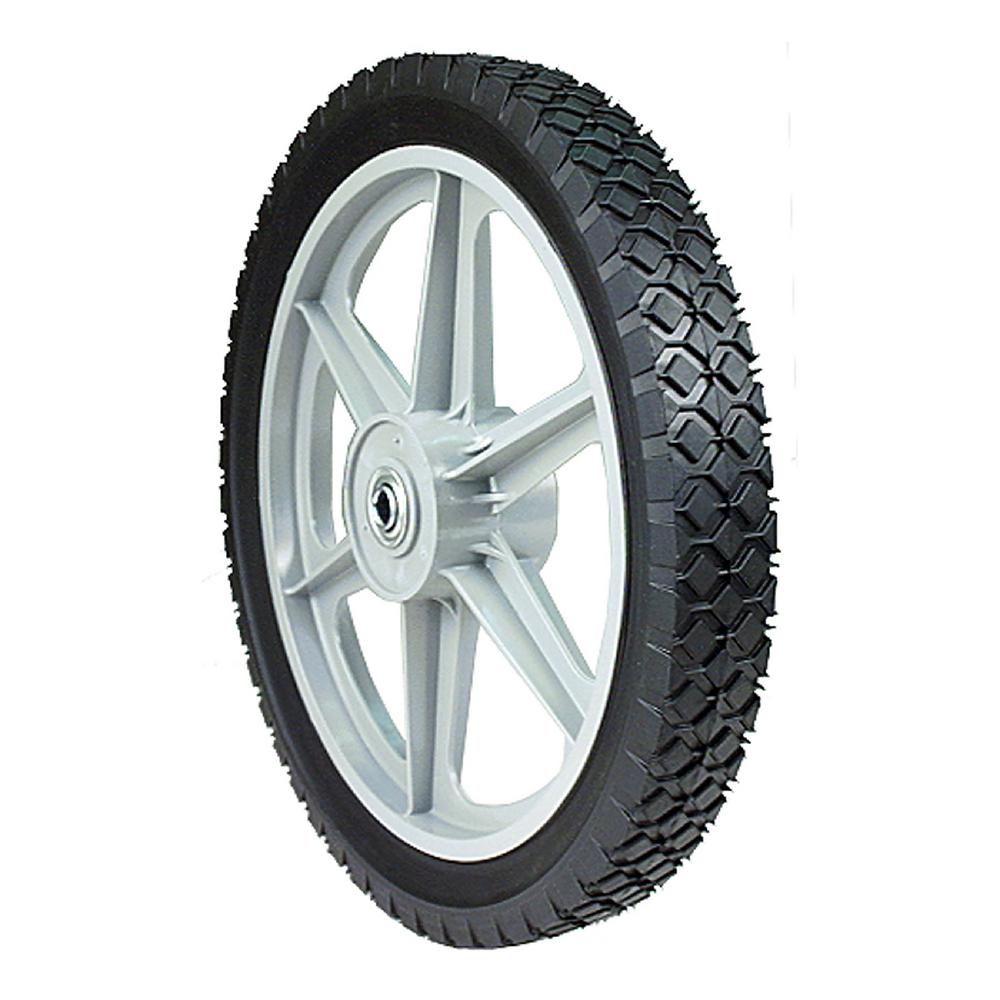 MaxPower 14-in x 1.75-in Spoked Plastic Wheel with Diamond Tread