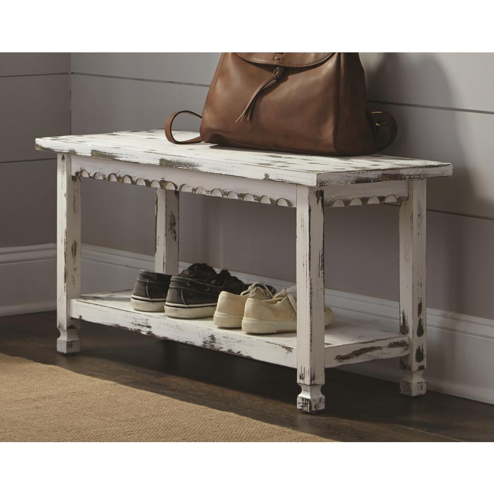 4 Without Back Wood Cottage Entryway Benches Trunks