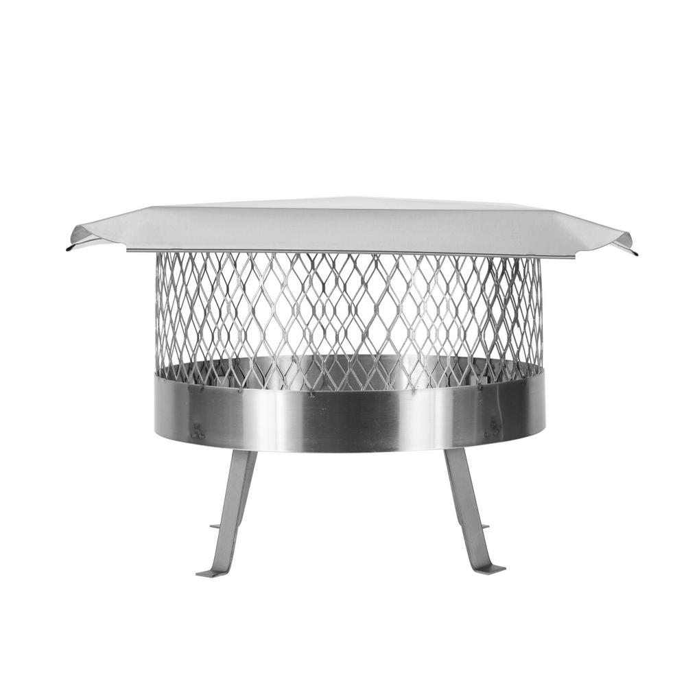 HYC 16 in. Round SlipIn Welded Leg Single Flue Chimney Cap in