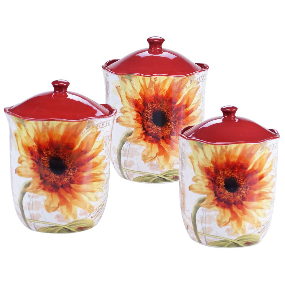 Old dutch copper canister set