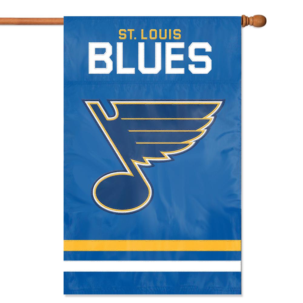 Party Animal Inc St Louis Blues Applique Banner Flag Afblu